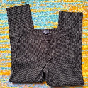 EUC NYDJ Black with Brown Dot Lift x Tuck Technology Pants - Size 6